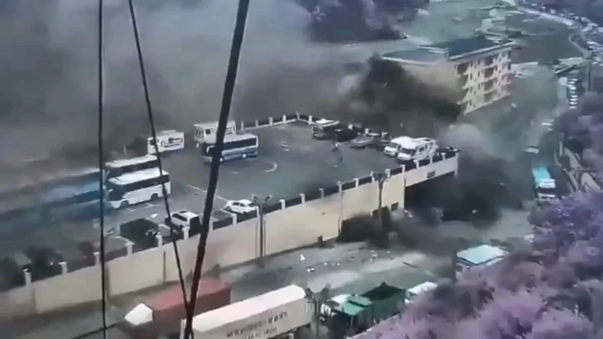 Video: People, Buses, Buildings Engulfed By Devastating Floods In Nepal