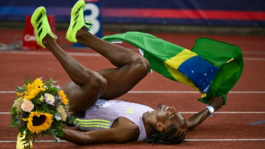 Os negócios (e a biomecânica) por trás do recorde mundial de Alison dos Santos