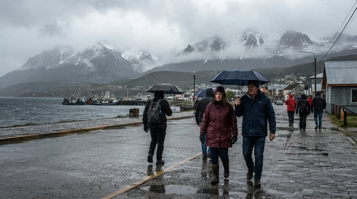 Clima en Tierra del Fuego hoy miércoles 2 de septiembre: lluvia ligera y frío intenso