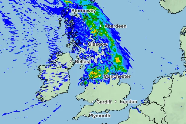 Met Office maps show 60 UK areas drenched by heavy rain on Tuesday - full list