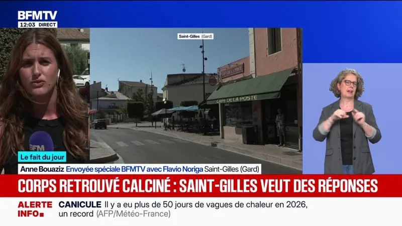 Corps calciné retrouvé dans le Gard: une forte émotion dans la commune de Saint-Gilles