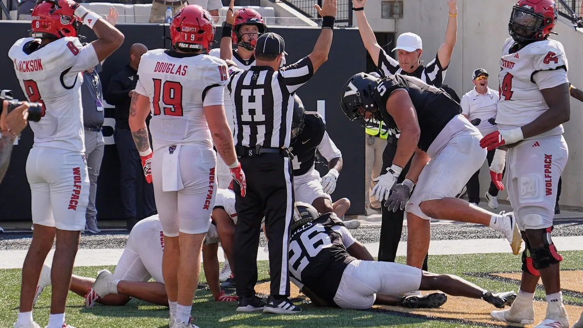 Vanderbilt stuns N.C. State with fumble recovery in end zone for improbable 35-31 win