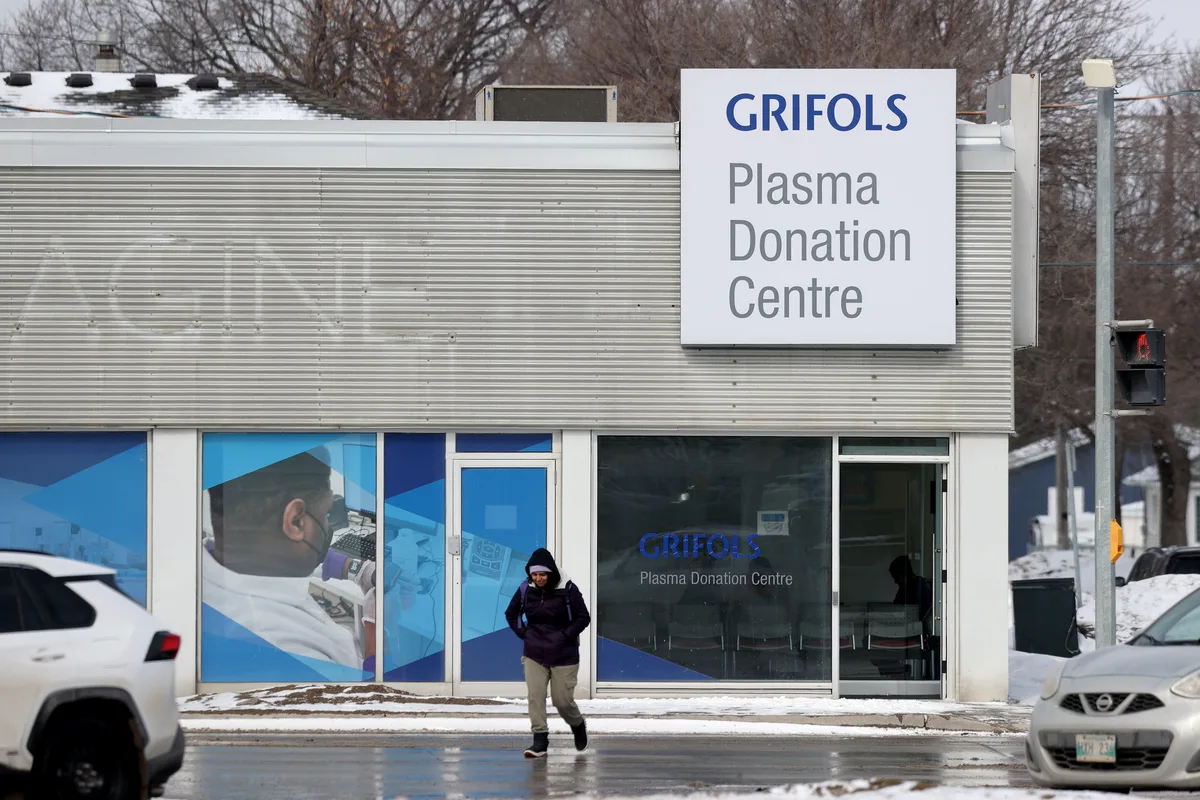Health Canada suspends licence of one Grifols centre in Winnipeg