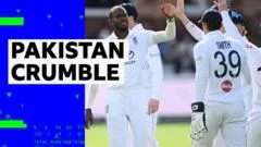 'Pakistan cleaned up!' - England take five wickets for 19 runs