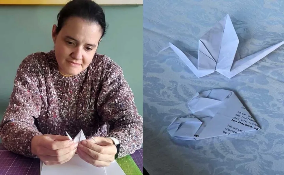 Origamista autista vai fazer mais de 4 mil tsurus para representar espera por transplantes no Paraná