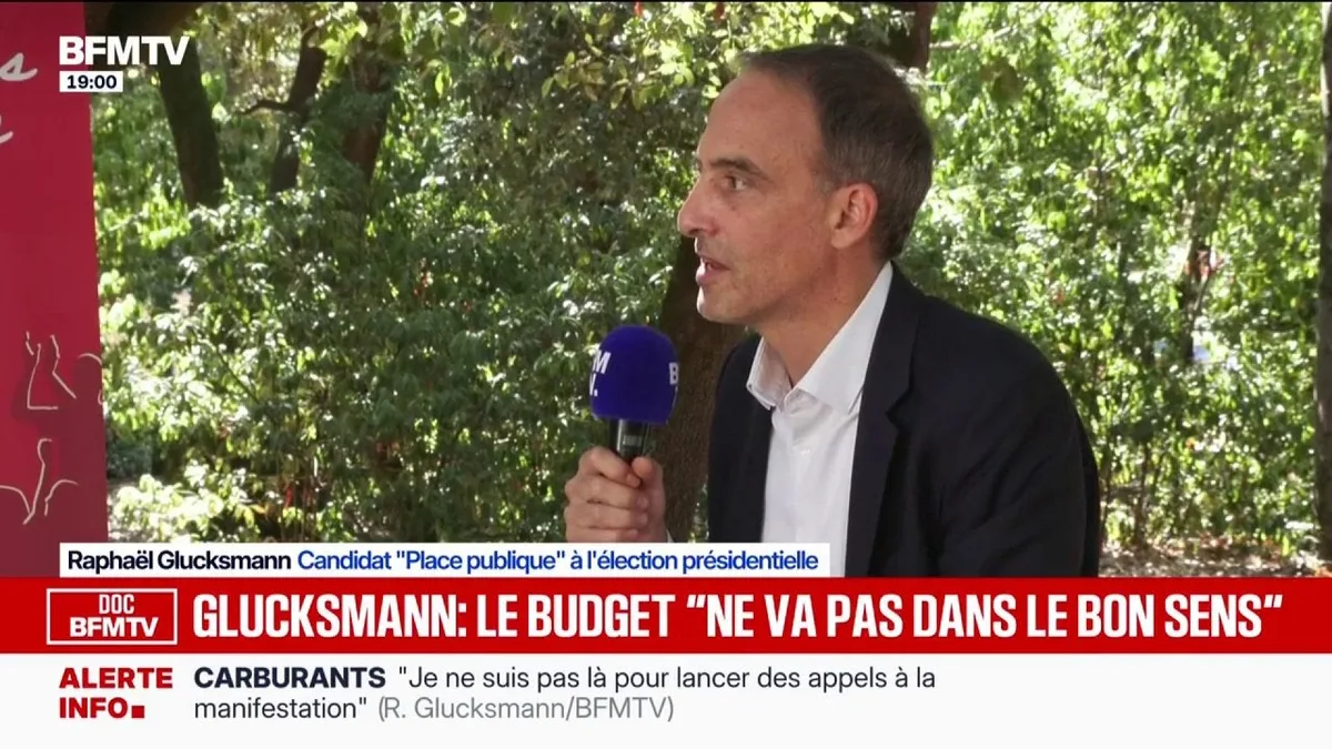 "Il faut sortir du gaz et du pétrole", estime Raphaël Glucksmann, candidat Place publique à la présidentielle, via la primaire socialiste