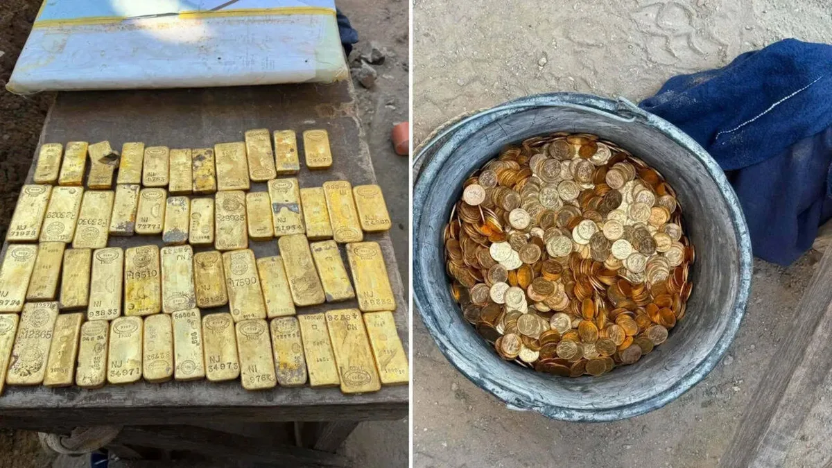 An 18-year-old construction worker in Belgium uncovered a €9 million gold hoard
