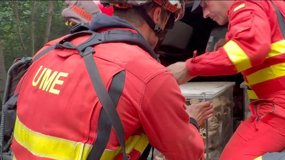 Muere un militar de la UME durante las tareas de extinción del incendio de Riglos