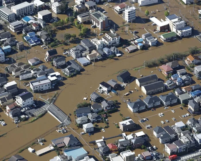 Floods, landslides and storms: Typhoon Dujuan ravages Japan – in pictures