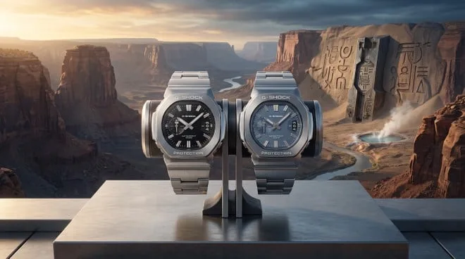 Casio lança relógios G-Shock 2500 totalmente em metal com ponteiros magnéticos