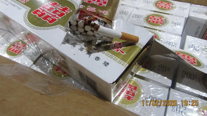 $100m illegal tobacco haul after tip-off from China