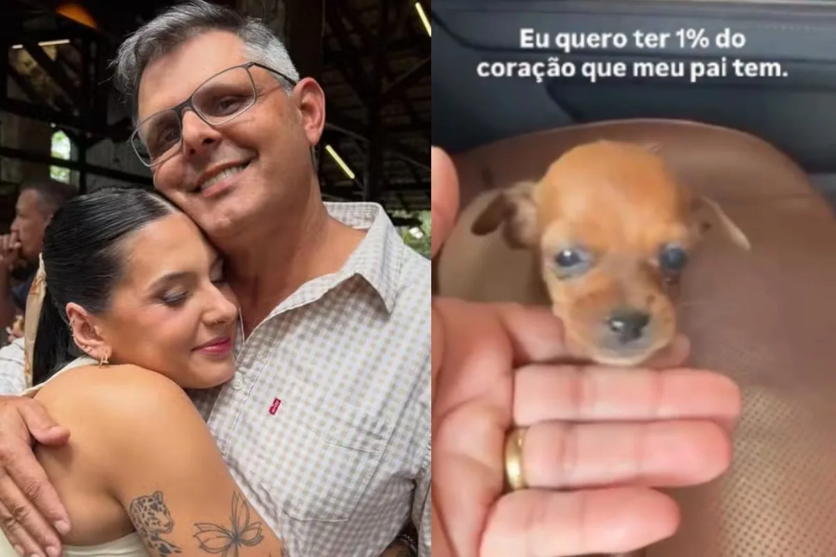 Pai de Ana Castela resgata cachorrinha abandonada em estrada e surpreende cantora; veja vídeo do resgate