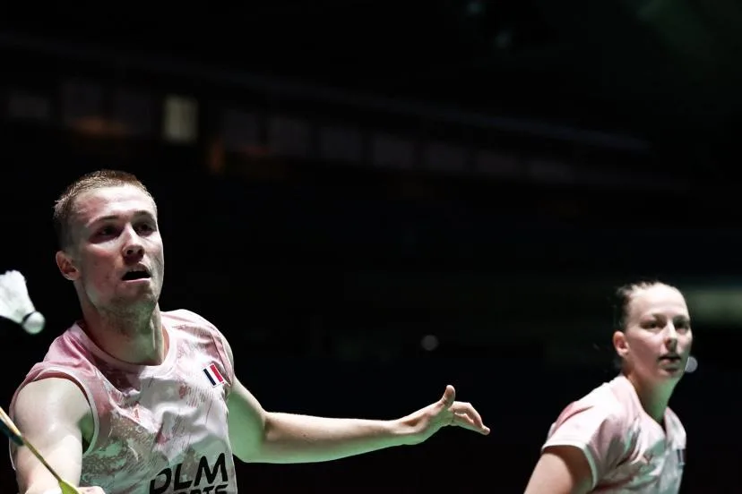 Delphine Delrue et Thom Gicquel réussissent leur entrée en lice en double mixte