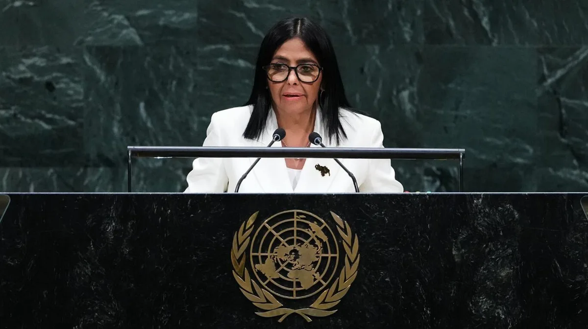 Delcy Rodríguez aseguró desde la ONU que habrá elecciones en Venezuela “en el momento correcto”