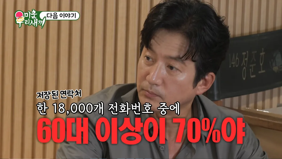 ‘인맥왕’ 정준호, 연락처만 1만8000개…집에 ‘장관님’까지 찾아왔다 (미우새)