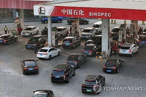 이란전쟁 초반 수준으로 되돌아간 中 국내유가…7월보다 22%↑
