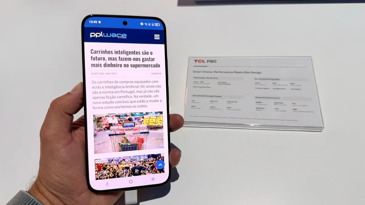 IFA 2026: chegaram os novos smartphones TCL P80 Ultra, TCL P80 Pro e TCL P80