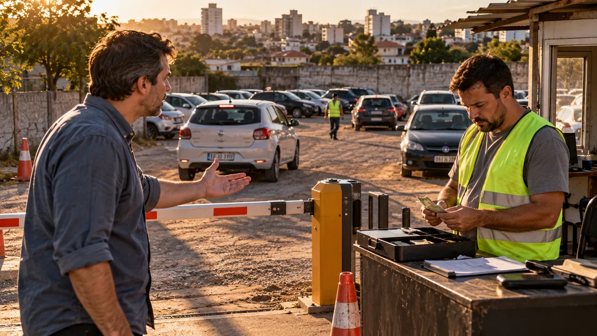 Irmãos combinam vender um terreno herdado, mas um deles transforma o espaço em estacionamento e se recusa a dividir a renda