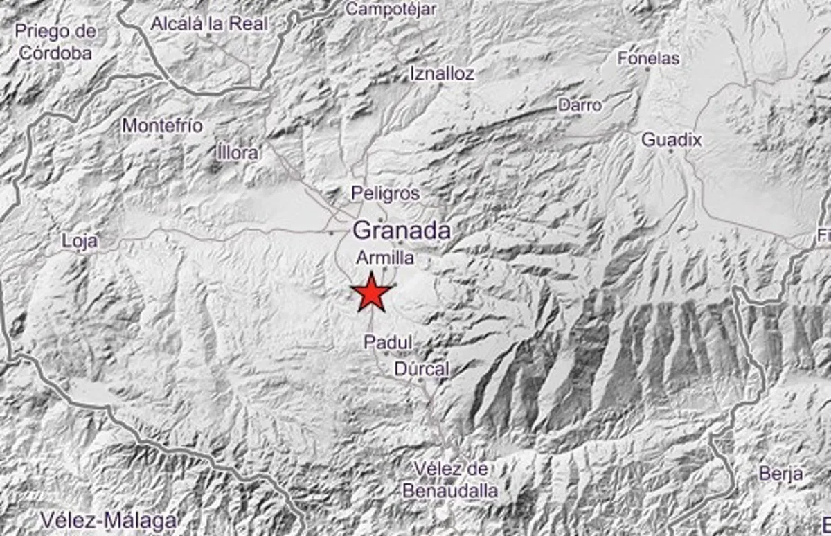 Un nuevo fuerte terremoto, de 4,7, sacude Granada y el área metropolitana seguido de réplicas