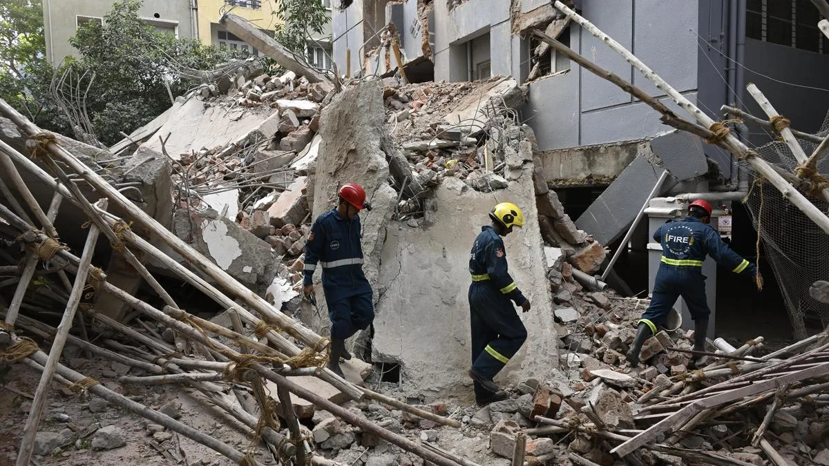 After Gachibowli building collapse, Cyberabad civic body orders demolition of unauthorised under-construction structures