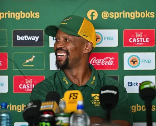 Mzwandile Stick embraces the 'Hollywood buzz' but insists Springboks will keep their focus