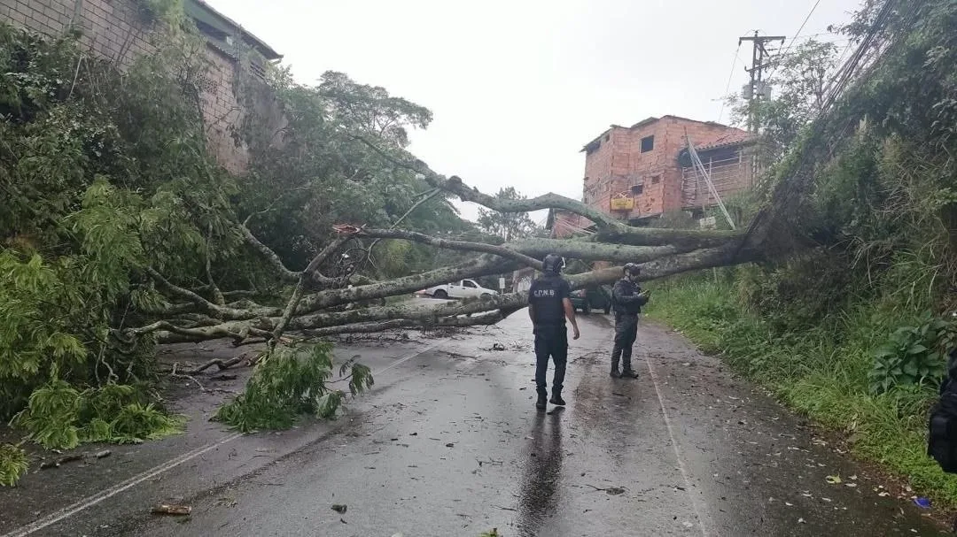 Fuertes ráfagas de vientos en San Cristóbal sorprendieron a transeúntes y conductores este #2Sep