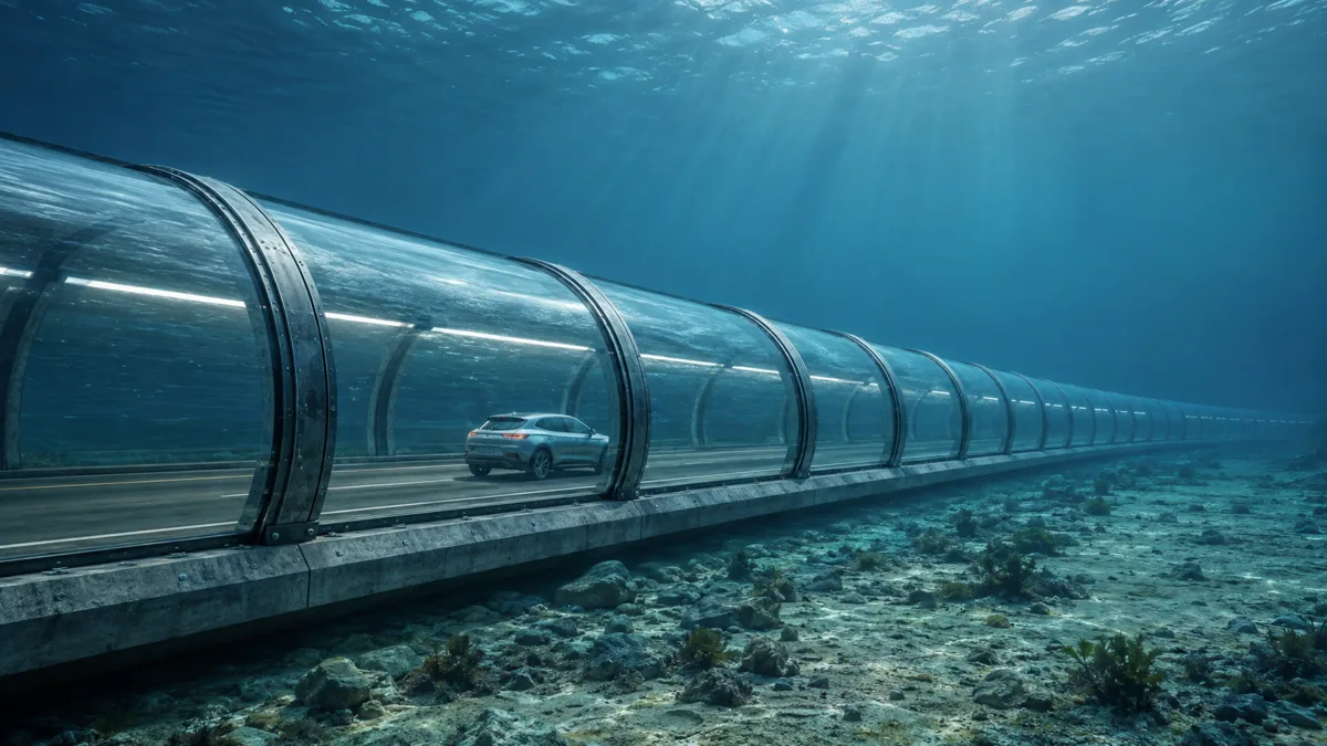 Maior túnel imerso do mundo será colocado no fundo do mar para ligar dois países e terá pedágio para financiar a própria construção