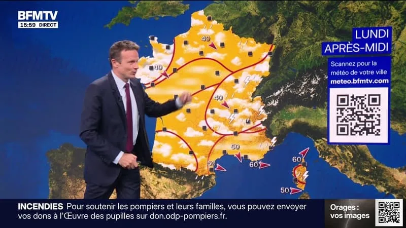 La météo pour ce lundi 17 août 2026
