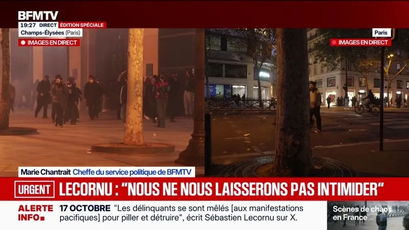 Mobilisations du 17 octobre: "Faire porter aux chefs de la police la responsabilité des violences, c’est une inversion dangereuse et cynique des responsabilités", écrit sur X le Premier ministre Sébastien Lecornu, répondant à Jean-Luc Mélenchon