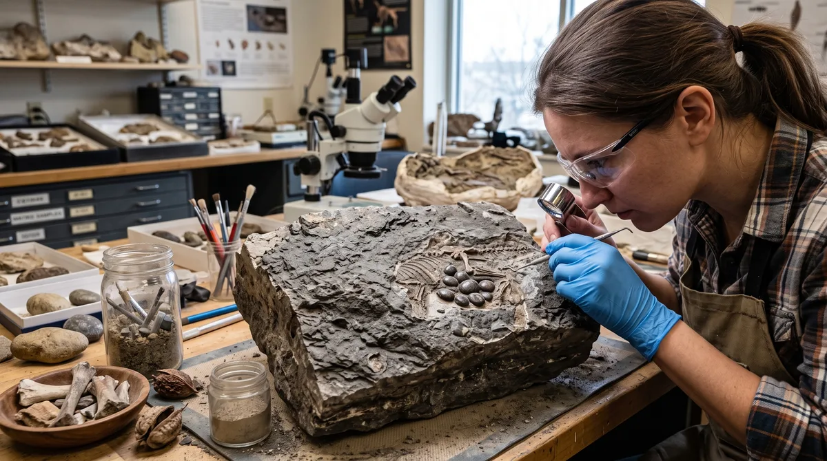Pedras no estômago entregaram um dinossauro bebê escondido numa rocha e o exame revelou os primeiros ossos de crânio de dinossauro achados na Coreia do Sul