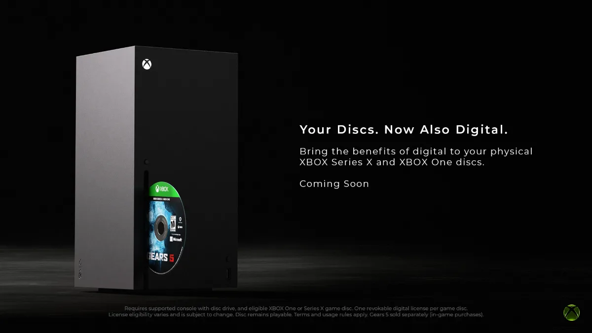 Microsoft Will Launch Disc-to-Digital Feature for Xbox Games Next Week