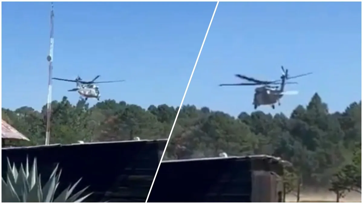 Se desploma helicóptero de la Fuerza Aérea en Durango; hay siete militares heridos (VIDEO)