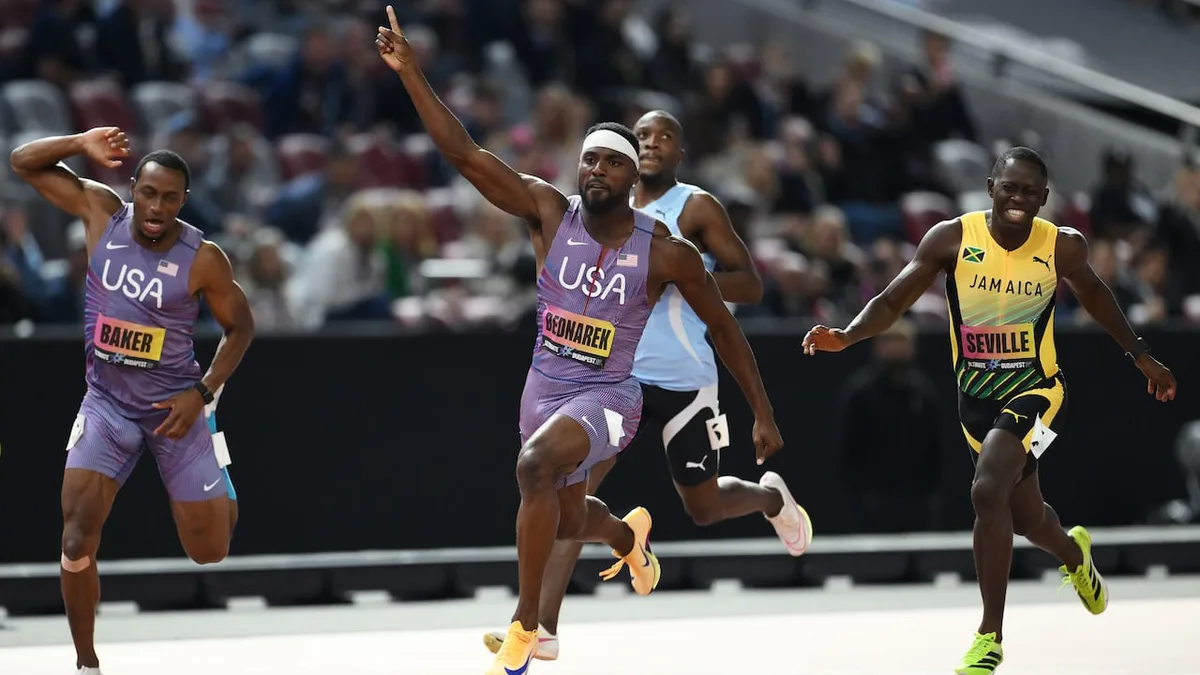 Bednarek, Jefferson-Wooden capture 100m wins, Arop advances to 800m final at Ultimate Championship