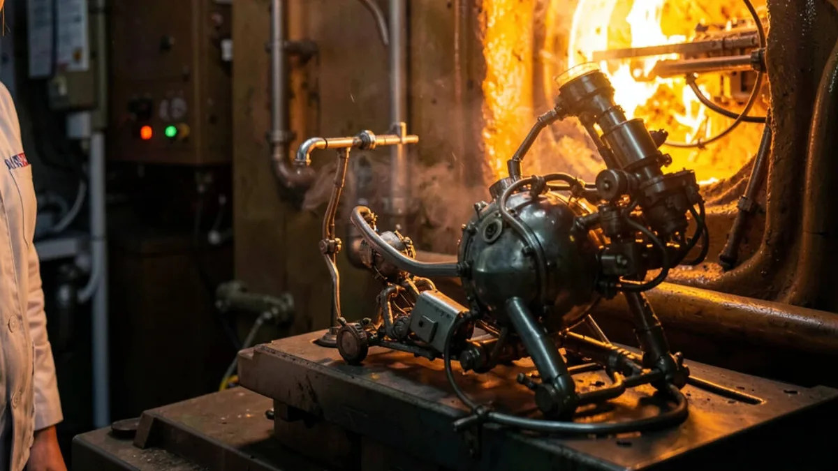 NASA Tests Venus Probe Model at 869°F in Pennsylvania Furnace Six Times