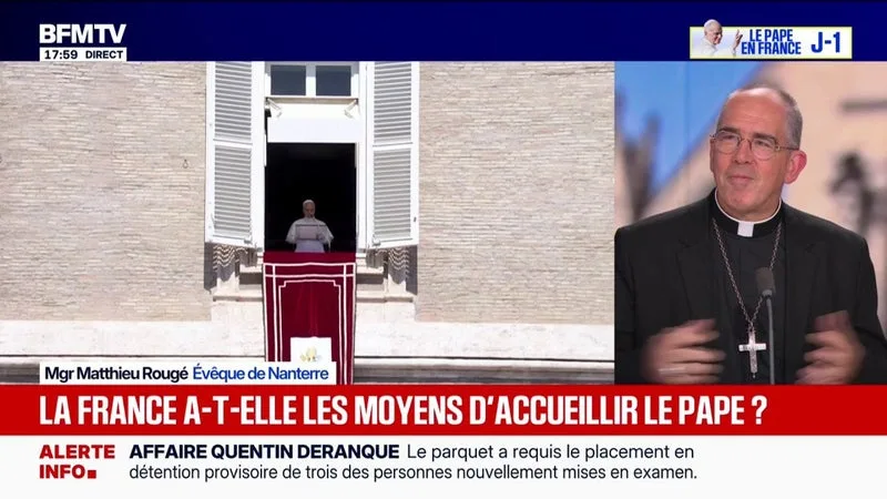 Venue du pape en France: "C'est un événement gratuit qu'il faut pouvoir financer par la générosité de tous", explique Mgr Matthieu Rougé, évêque de Nanterre