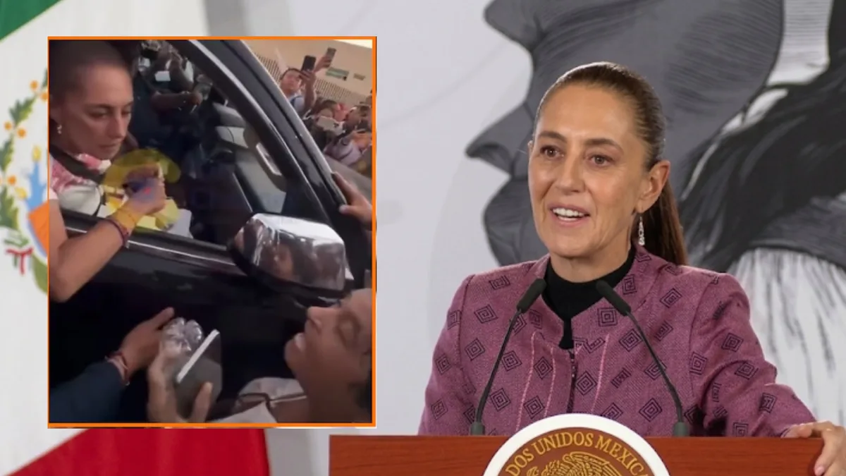 Sheinbaum detalla su tenso encuentro con mujer que golpeó su camioneta en Tamaulipas