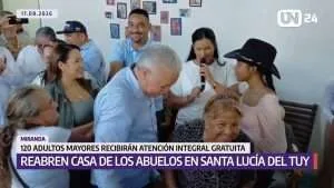 Reabren Casa de los Abuelos en Santa Lucía del Tuy