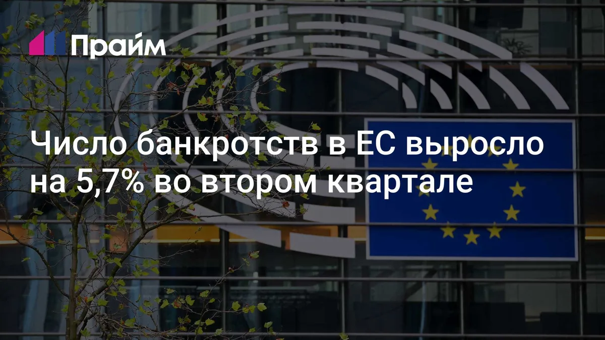 Число банкротств в ЕС выросло на 5,7% во втором квартале