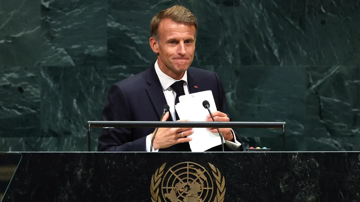 Ce qu’il faut retenir du dernier discours de Macron à l’ONU