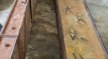 Descobertas duas pilastras pintadas por Columbano Bordalo Pinheiro no Caramulo