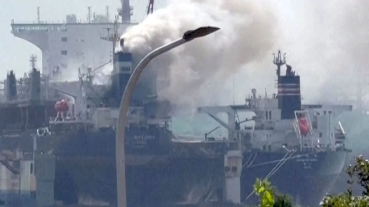 At least 20 people killed after fire breaks out on cargo ship in Chinese port