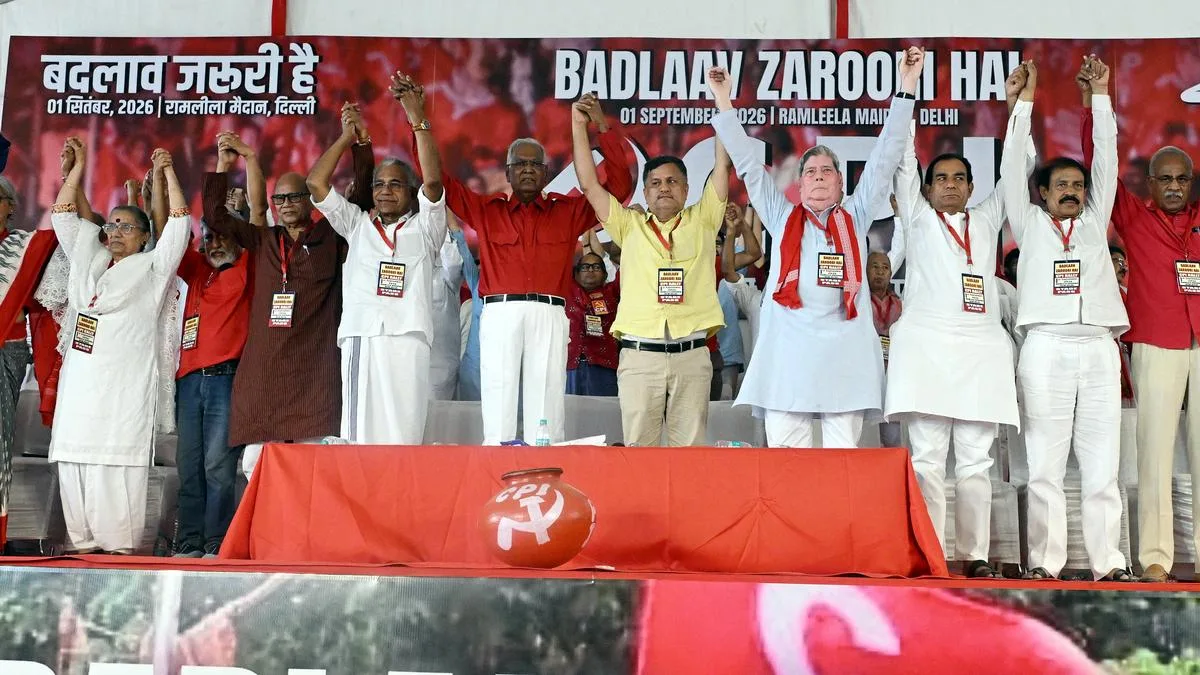 CPI targets Modi government at Delhi rally, calls for ‘change’