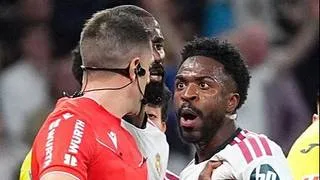 Vinícius Jr. es expulsado y peligra su presencia en el Clásico