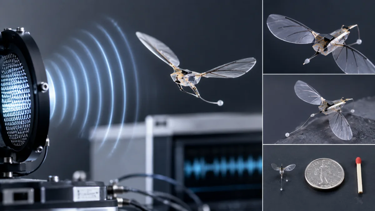 Swiss scientists build tiny flying robots using sound waves to generate thrust