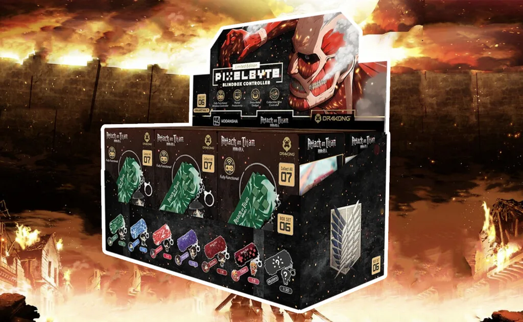 La colección completa completa de controles PixelByte de Attack on Titan ya se puede comprar en Amazon: tienen envío a México