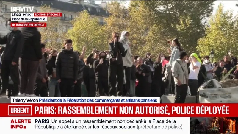 Violences du 17-octobre: "On ne peut plus laisser [faire] les casseurs", s'alarme Thierry Véron, président de la Fédération des commerçants et artisans parisiens