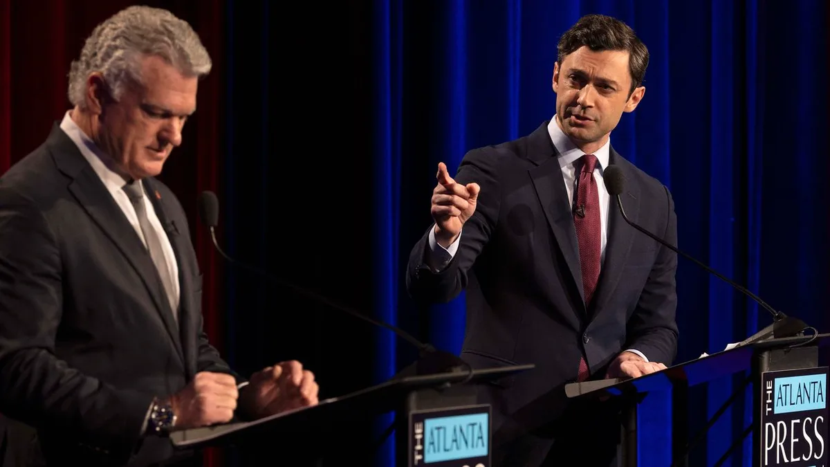 Ossoff rejects 2028 buzz amid bruising night of Senate debates