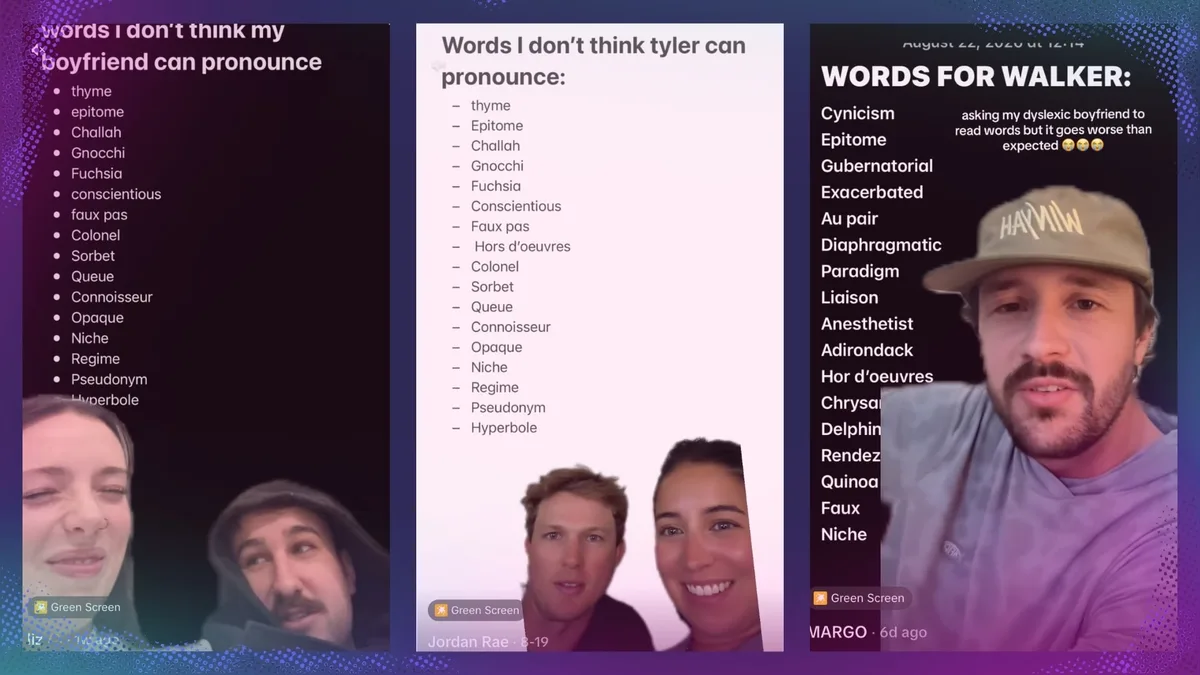 TikTok has a new question: Can your boyfriend read?