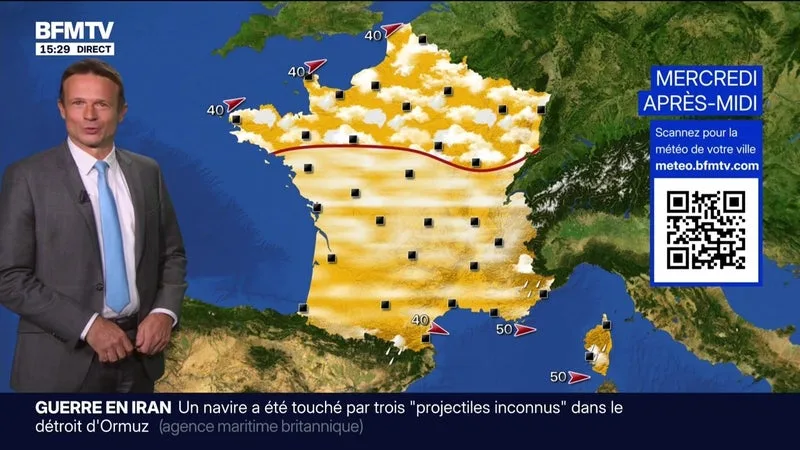 La météo pour ce mercredi 2 septembre 2026