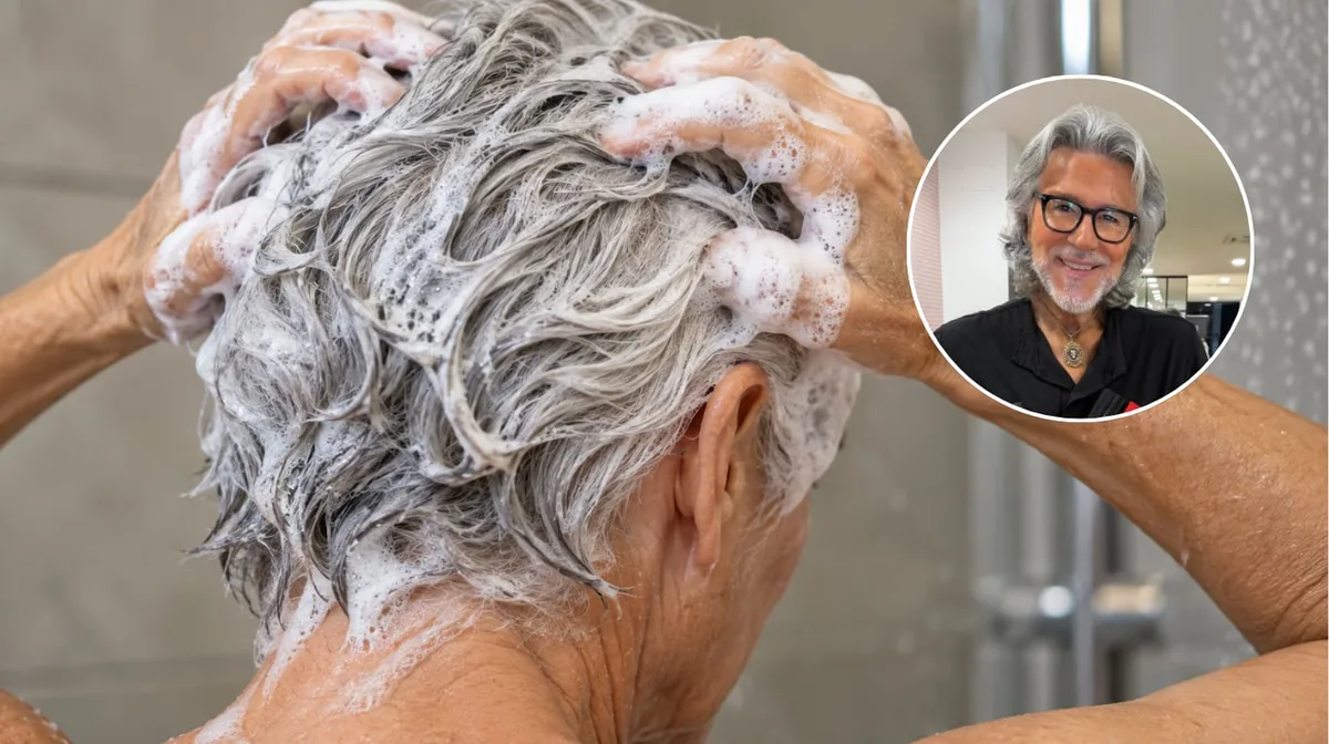 Alberto Cerdán, peluquero: “Lo ideal es lavar el pelo con canas cada 2 o 3 días y espaciar el lavado si se puede”